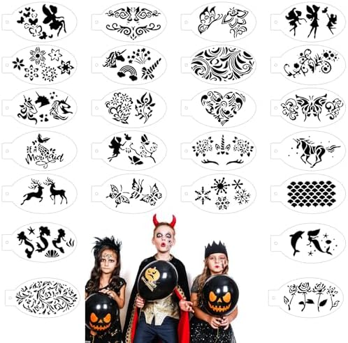 Stencil Per Tatuaggi Temporanei Eleanore's Diary - 16 Fogli Con 167 Disegni | Per Bambini E Adulti