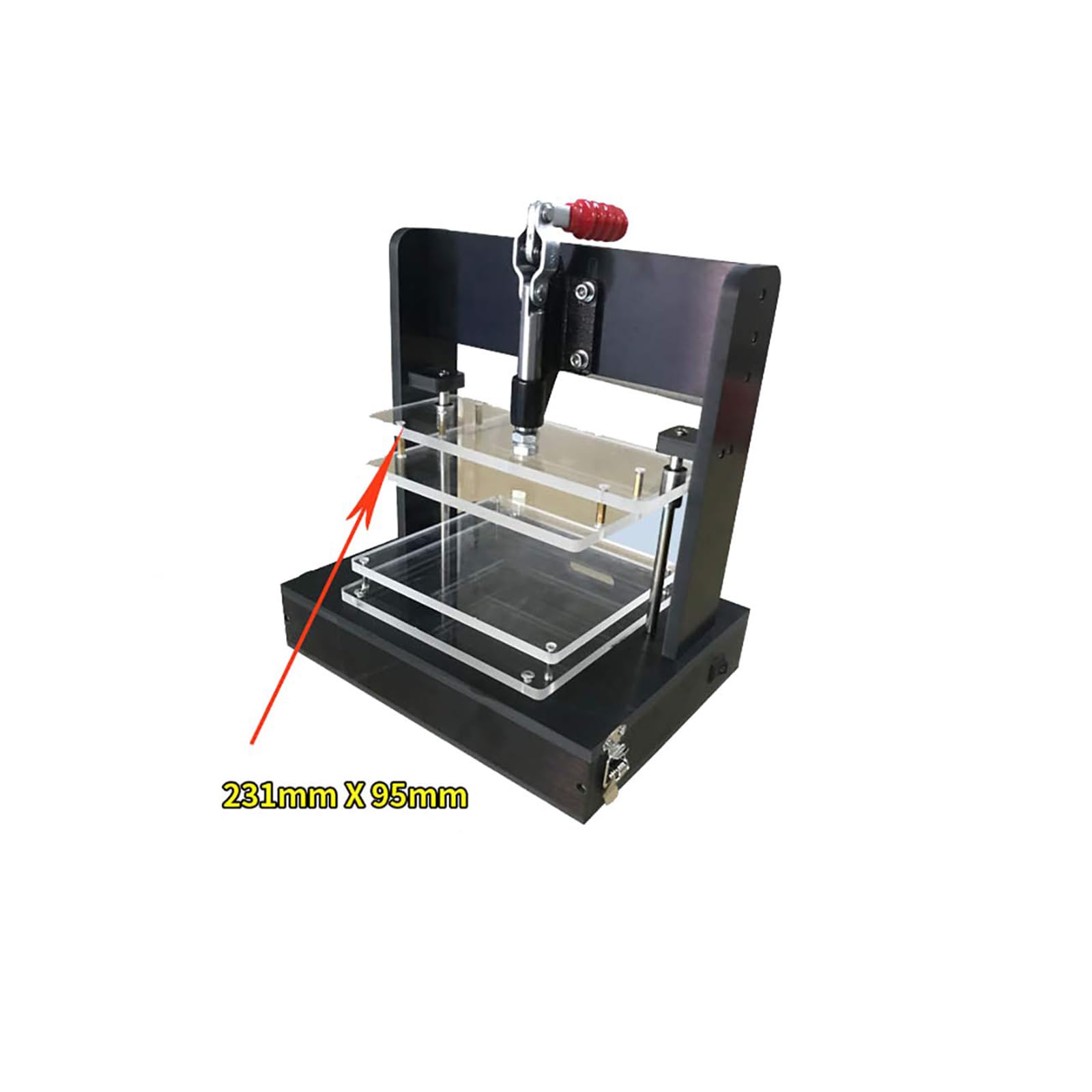 Supporto di Prova Universale per PCB, Rack di Prova per Pcba, Telaio Embryo, Dispositivo di Test per Circuiti Stampati Fai-da-Te con 4 Pannelli Acrilici 180x160MM