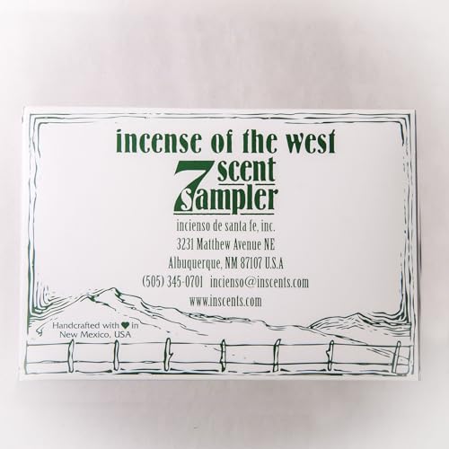 Incienso De Santa Fe 100 7 Scent Sampler Natural Wood Incense With Burner, Includes Piñon, Cedar thumb #5