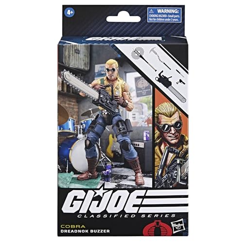 Boneco G.I. JOE Classified Series - Figura 15 cm e acessórios - Dreadnok Buzzer - F8376 - Hasbro