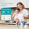 Paruu P10 Hands-Free Breast Pump Wearable, 338mmHg Strong Suction, Low Noise, 4 Modes & 9 Levels, Electric Breast Pump Portable, Smart Display, 19/21/24/28mm Insert/Flange, 2 Pack (White)