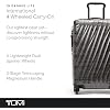 TUMI - 19 Degree Lite 4 Wheel Luggage - Lightweight and Highly Durable, Modern Contour, Hard Shell Men's and Women's Suitcase - 21.75 Carry-On, Black Graphite