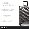 TUMI - 19 Degree Lite 4 Wheel Luggage - Lightweight and Highly Durable, Modern Contour, Hard Shell Men's and Women's Suitcase - 21.75 International Carry-On, Black Graphite