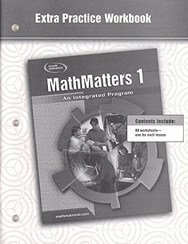 Amazon | Mathmatters 1: An Integrated Program, Extra Practice | Glencoe ...