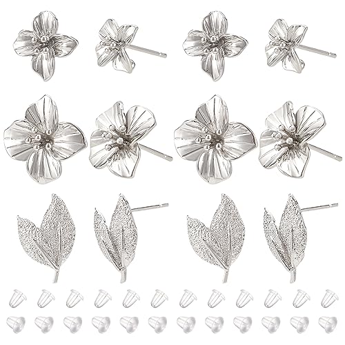 Clous en laiton anti-allergie BENECREAT finis en platine pour réparer vos boucles d'oreilles