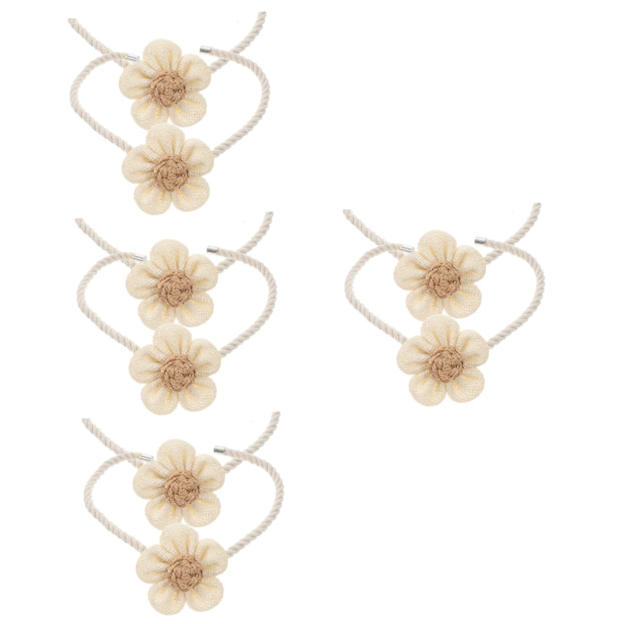 TOPBATHY 8pièces Embrasses à Rideaux Magnétiques Coton Et Lin Lot de Attaches Décoratives pour Fenêtres Pratiques Et Idéales pour Salon Bureau Et Chambre