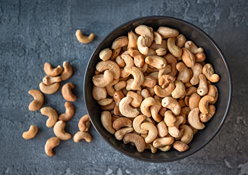 Organic Dry Roasted Whole Cashews With Himalayan Salt, 4 Pounds – Non-Gmo, Oven Roasted And Lightly Salted Nuts, No Oil Added, Vegan, Kosher, Bulk. High In Protein. Great Wholesome And Crunchy Snack #TOP6