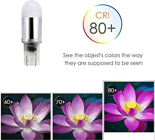 Makergroup T5 T10 Wedge Base Led Light Bulbs 12Vac/Dc 1Watt Warm White 2700K-3000K For Outdoor Landscape Lighting Deck Stair Step Path Lights And Rv Travel Tailer Lights 6-Pack #TOP6