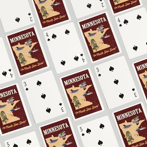 Lantern Press Minnesota, Iconos Estatales, Baraja de 52 Cartas miniatura 4