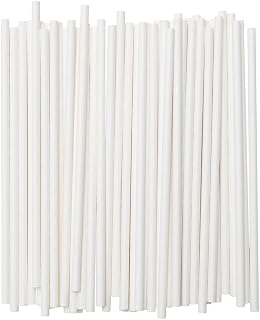 Unwrapped 8-Inch, No-Sog Straws [Pack of 100], 100% Biodegradable, Home Compostable, Plastic-Free, PFAS-Free, BPA-Free, Made of Eco-Friendly Plant-Based Bagasse Sugarcane Fibers, White