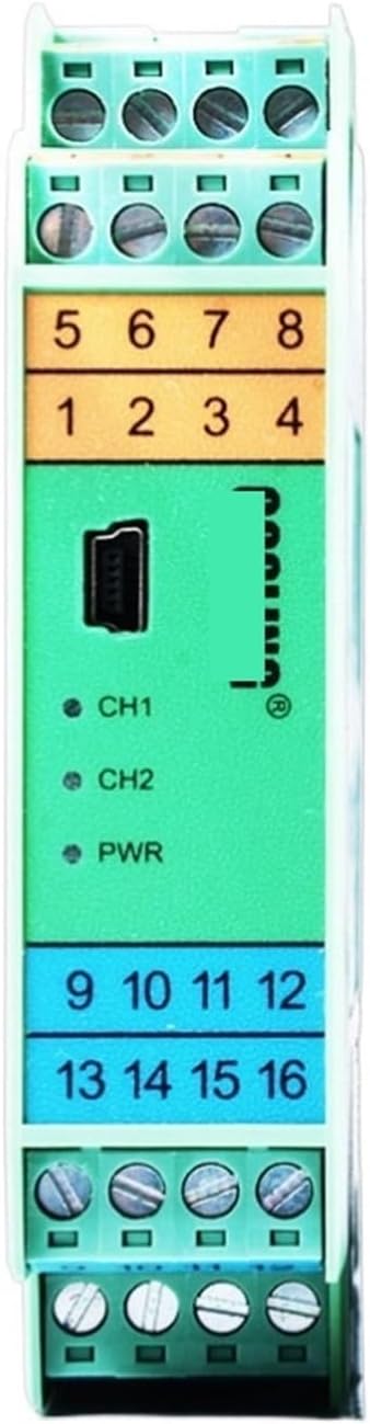 Intelligent high-Precision Signal Isolator Temperature Transmitter 4-20mA/4-20mA, PT100/4-20mA Two-Input and Two-Output(PT100/4-20mA)