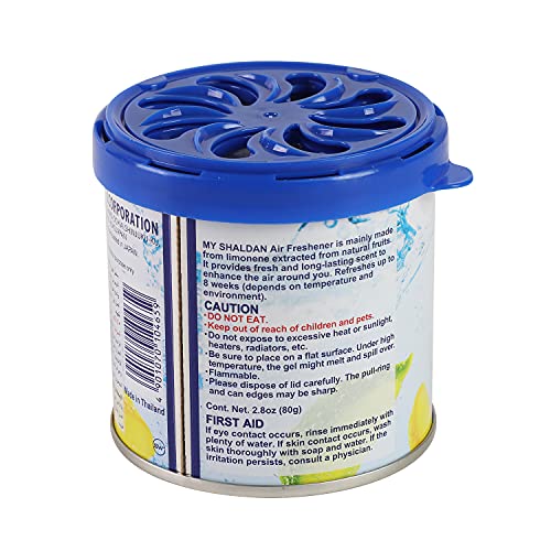 Image of Auto Dynasty My Shaldan Japanese Room /Car Limonene Gel Natural Air Freshener, Cans, Blue Squash Scent, 80g