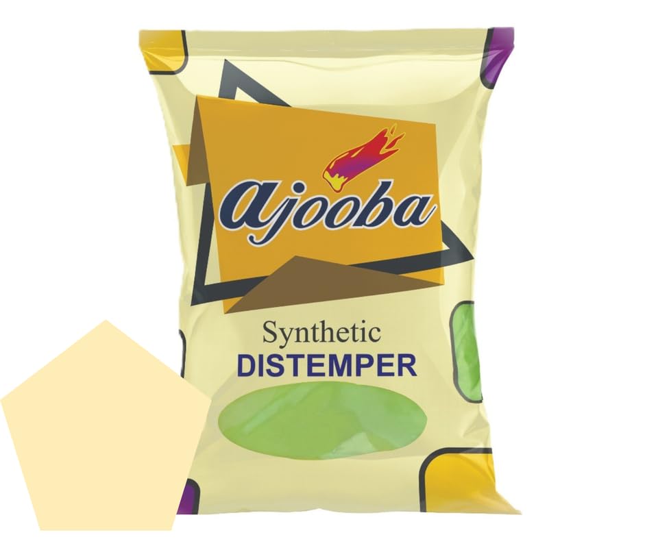 Image of Ajooba Synthetic Distemper Wall Paint | Smooth Finish | High Coverage | Interior Wall Paint | Easy Application