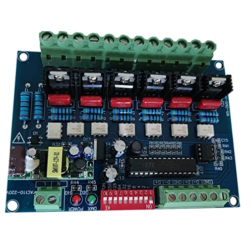 Décodeur DMX512 AC110V-220V 6 canaux pour ampoules scène