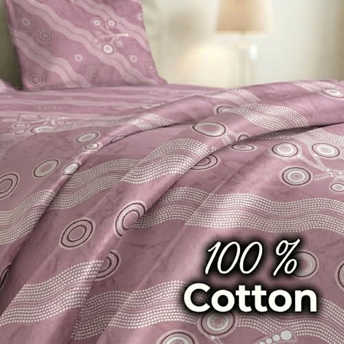 Image of Mafatlal 186 TC Metro Cotton Double Bed Bedsheet | 90x100 Inch|Soft, Breathable & Lightweight | Includes 2 Pillow Covers| Soft Lavender 1