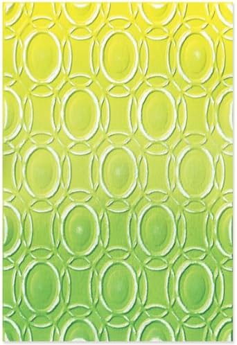 Sizzix 3-D Textured Impressions Embossing Folder Cosmopolitan, Golden Rings by Stacey Park, One Size, Multicolor image 4
