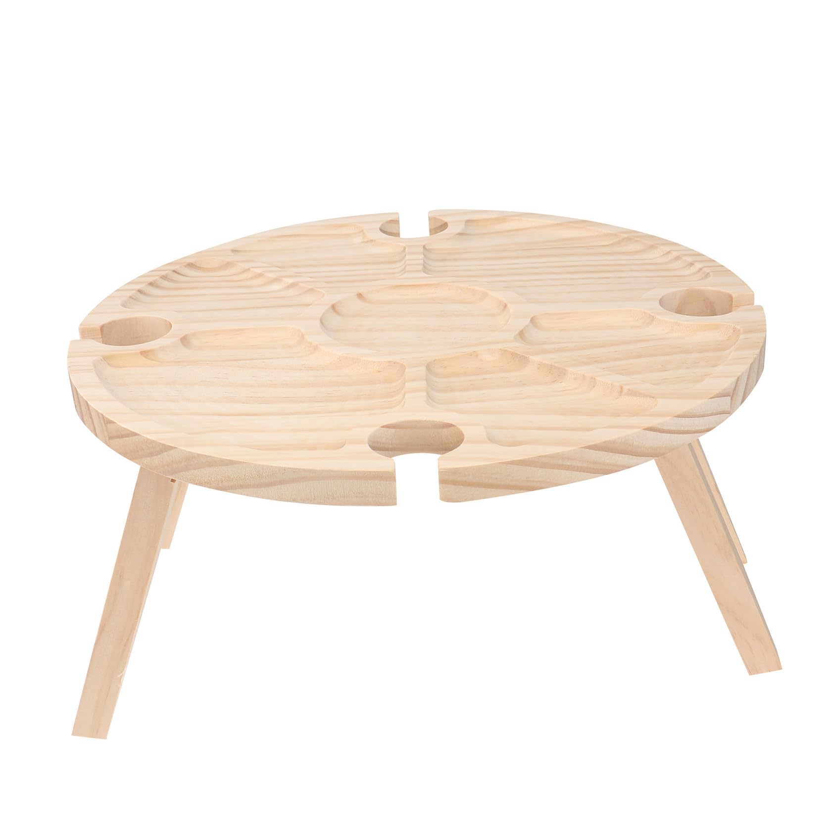 Table de pique-nique pliable anti-renversement en bois pour camping et festivals