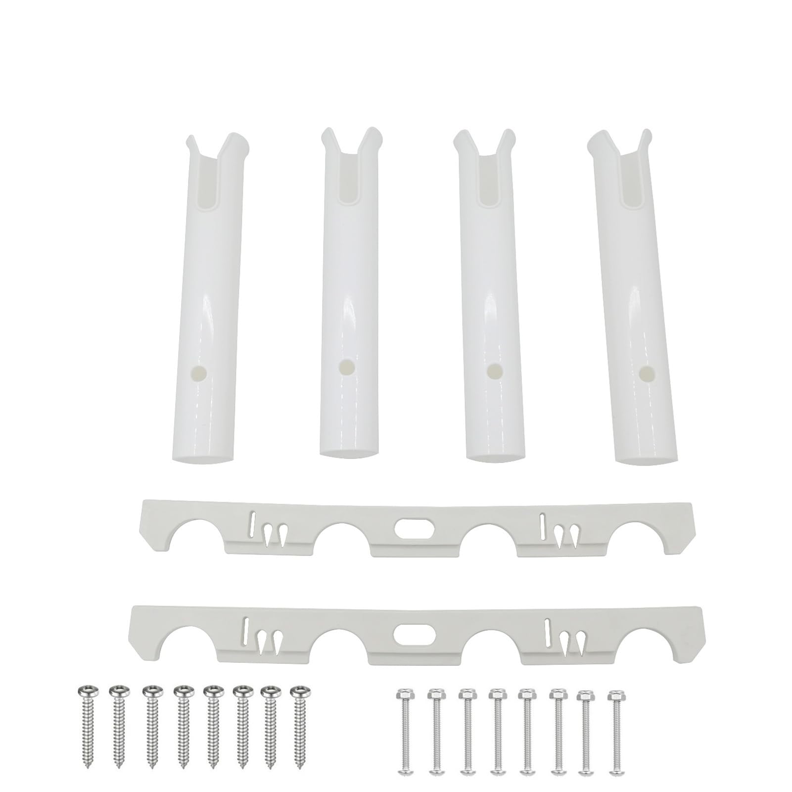Supporto Portacanne Verticale 4 Tubi per Barche Garage | Staffa per portacanne, plastica resistente per PC, accesso rapido, supporto stabile, installazione facile, per barca,