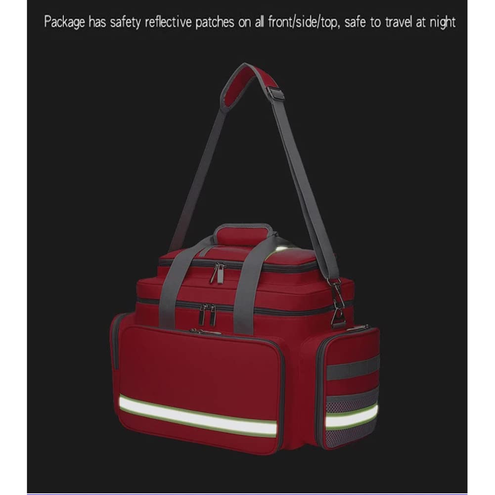 Botiquín de Primeros Auxilios, Varios Compartimentos, Ligero, para emergencias, para traumatismos, Ideal para el hogar, al Aire Libre, Oficina, Coche, Viajes, Camping, Senderismo, Paseos en Bote