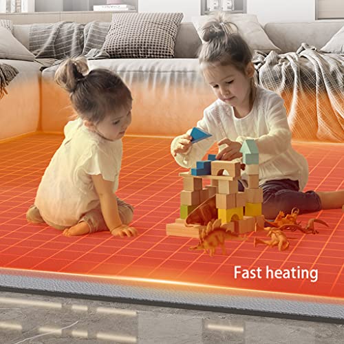 Tappeto riscaldato per interni, scaldapiedi elettrico con tecnologia a cristalli di carbonio, per ufficio e casa, comfort