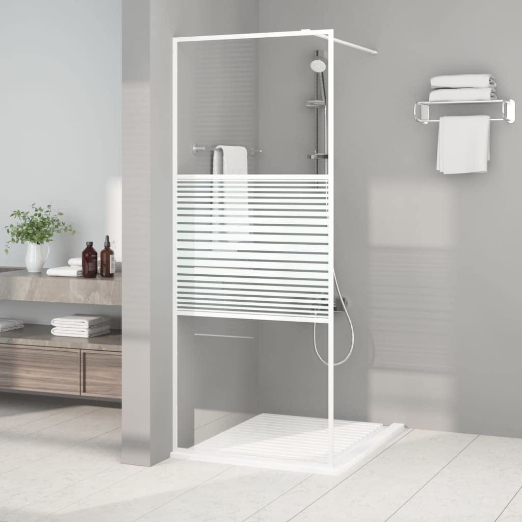 INLIFE Mampara de ducha de cristal templado transparente, 80 x 195 cm, 21,46 kg, 152150