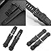 Lijinlan Replacement Bands Fit for Casio Tough Solar PROTREK PRG-200/PRG-250/PRG-260/PRG-270/PRG-500, TPRW-2000/PRW-2500/TPRW-3500/PRW-5000, Rubber Strap for Protrek Series Watch (Black-2)