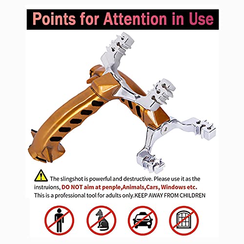 Youfen Adult Outdoor Shooting Hunting Slingshot, Professional Slingshot Set, High-Speed Catapult Metal Slingshot 150 Rounds Of Projectiles And 2 Rubber Bands #TOP5