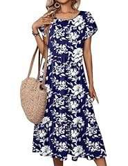 Navy Blue White Flowers