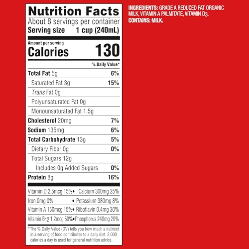 Image of Horizon Organic, 2% Reduced Fat Milk Ultra Pasteurized, 64 Ounce | USDA Organic Vitamin D Milk, Ultra Pasteurized, Rich, Creamy, & Delicious