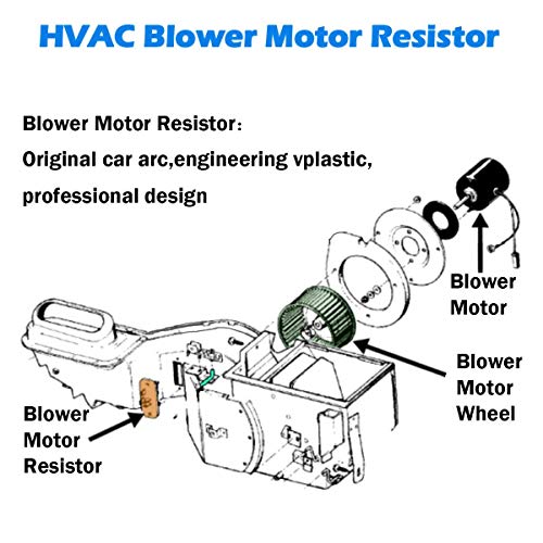AUTEX ATC HVAC Blower Motor Resistor RU691 JA1807 4P1685