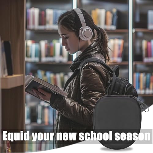 Image of VERTUS Headphone Hard Protective Storage Case for Boat Rockerz 650 Pro Bluetooth Wireless Over-Ear Headphones (Durable Shell|EVA|Black)