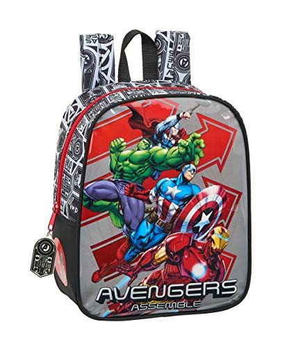 Mochila Guardería Niña Adaptable Carro Avengers safta 612079232  Multicolor