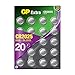 GP Extra Lithium Knopfzellen CR2025 3V | 20 Stück 2025 Knopfzelle (DL2025, CR 2025, ECR2025) | CR2025 Batterien Knopfzellen, 3 Volt Spannung, kindersichere Verpackung Batterien CR2025 günstig Kaufen-GP Extra Lithium Knopfzellen CR2025 3V | 20 Stück 2025 Knopfzelle (DL2025, CR 2025, ECR2025) | CR2025 Batterien Knopfzellen, 3 Volt Spannung, kindersichere Verpackung