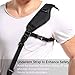 Waka Camera Neck Strap with Quick Release, Safety Tether and Underarm Strap, Adjustable Shoulder Sling Strap for Nikon Canon Sony Fuji DSLR, Black