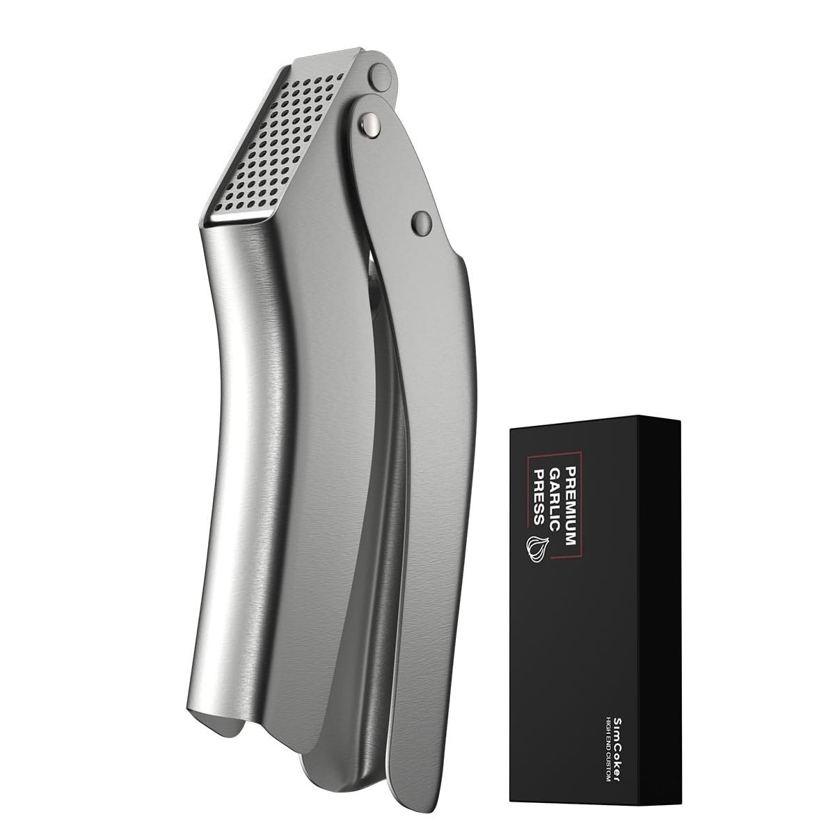 Garlic Press, No-Peel Garlic Crusher with 270° Flip for Easy Cleaning