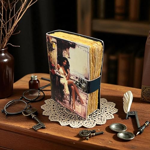 Carnet de notes avec serrure en laiton pour protéger vos secrets d'écriture - 4