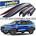 Goodyear Shatterproof Window Deflectors for Jeep Cherokee 2014-2023, Tape-on Rain Guards, Window Visors, Vent Deflector Visor, Car Accessories, 6 pcs. - GY008694