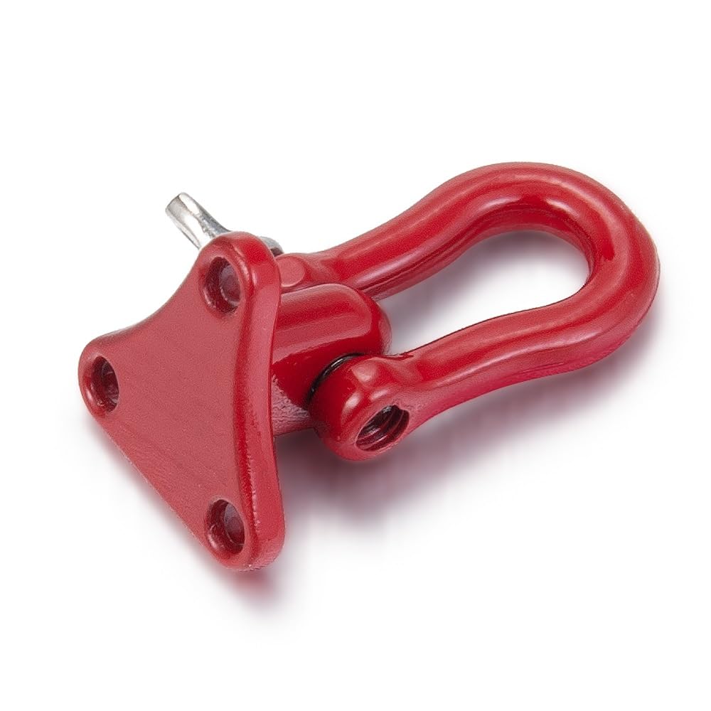 Metal Tow Hook Recovery Shackle Winch Pulley Ring Buckle for Traxxas TRX4 D90 Axial SCX10 Wraith 1/10 RC Crawler Car(A)