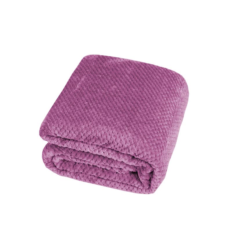 WYJHNLBEDC Sofa Throw Blanket, Cuddly Blanket, Fluffy Warm Blanket, Fleece Blanket, Bedspread/Bed Throw/Dog Blanket, Washable, Sofa Protection, Dog Cat, 200 x 300 cm for Sofa, 3-Seater, Light Purple