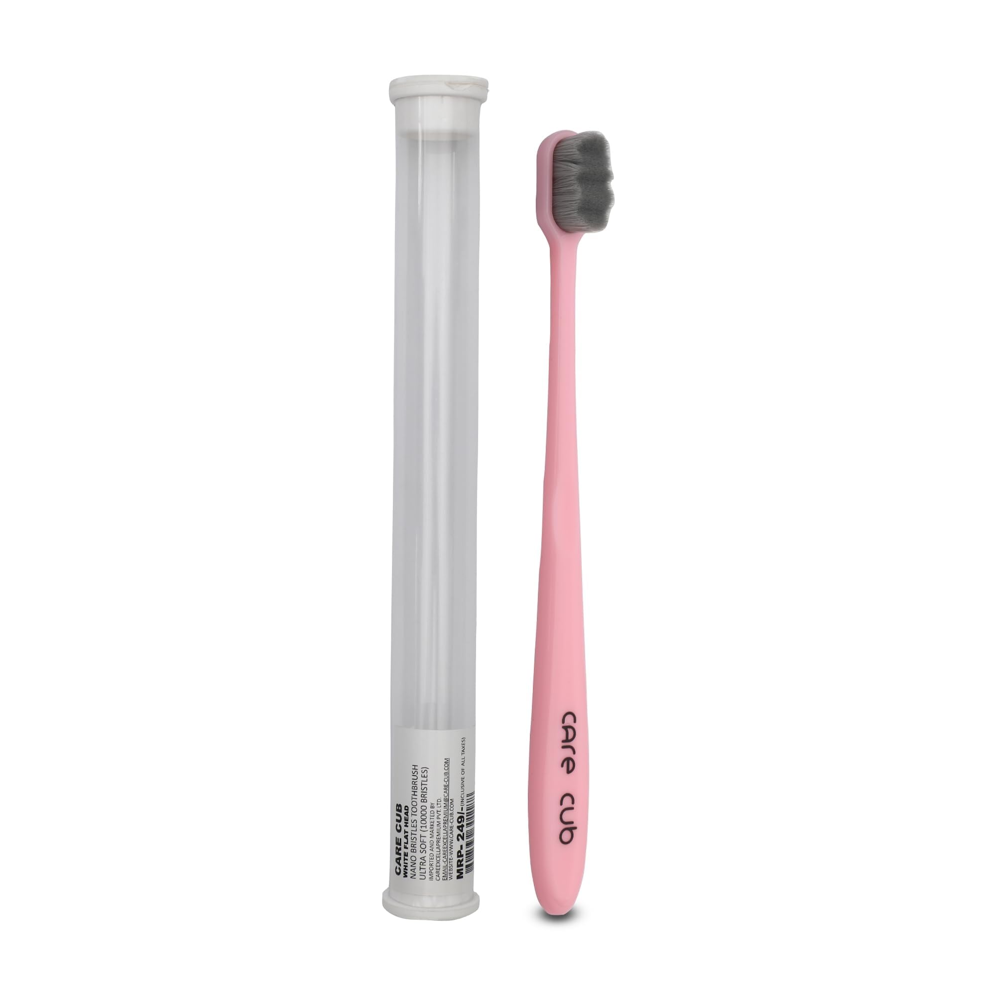 Pink Zigzag Toothbrush - Bpa-Free, Ultra Soft Micro Nano Bristles For Sensitive Teeth, Oral Care Bliss - Perfect For Youth & Adults Pack 1 - Manual