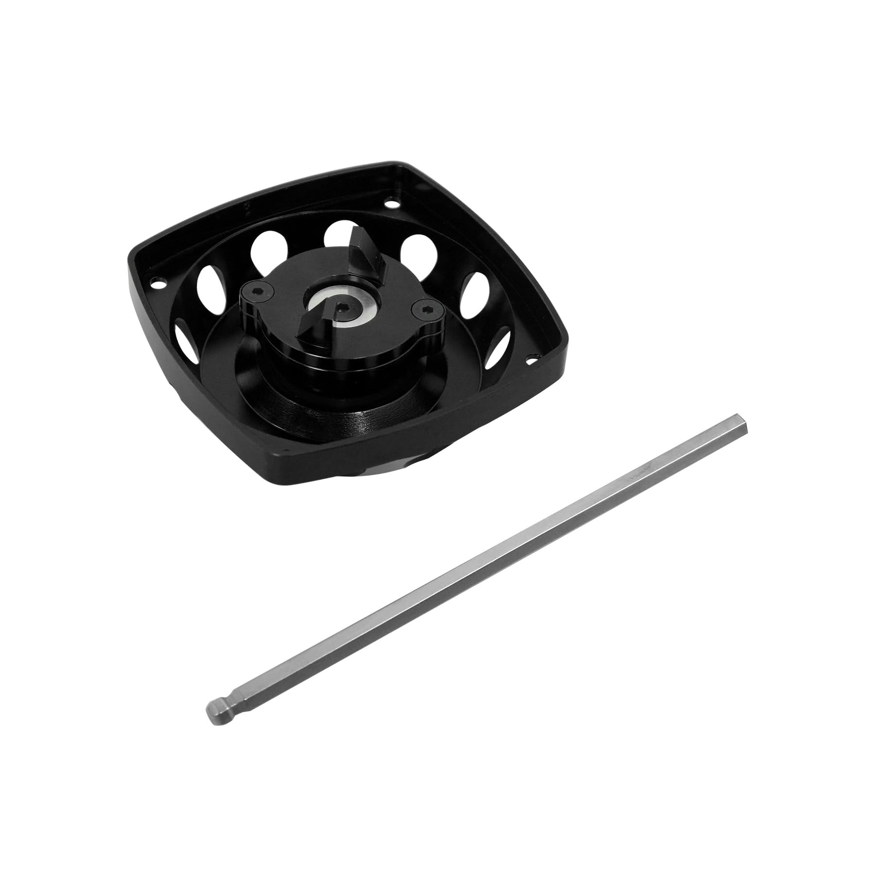 Rotor eléctrico CNC de aluminio RC arrancador para motores de 23-30.5CC 1/5 HPI Rovan BAJA LOSI RC piezas de coche (negro)