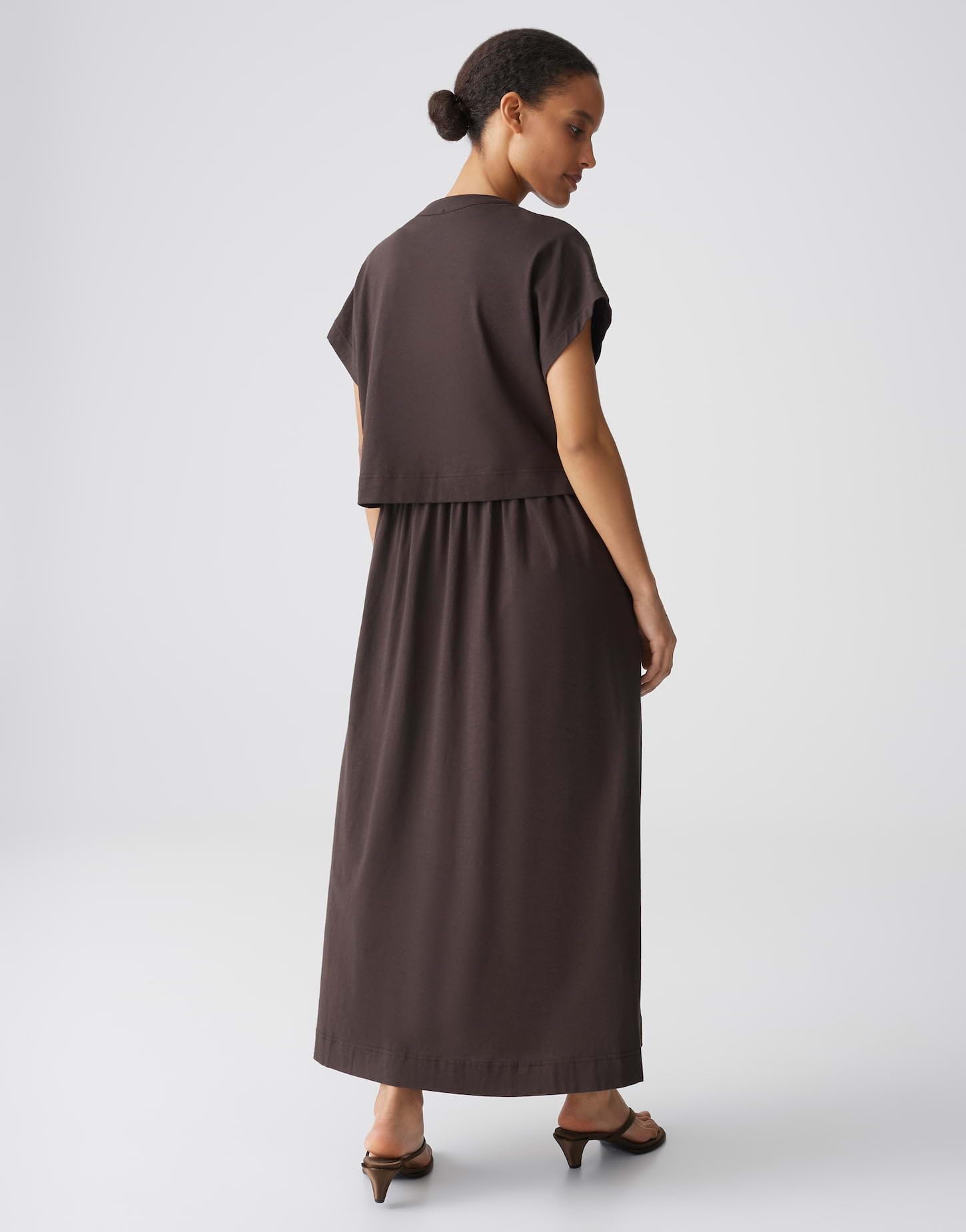 OPUS Damen Midikleid | Vielseitiges 3 in 1 Jersekleid mit separatem T-Shirt