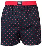 Happy Shorts Webboxer Herren Boxer Motiv Boxershorts Farbwahl, Grösse:L, Präzise Farbe:Herz - Hearts