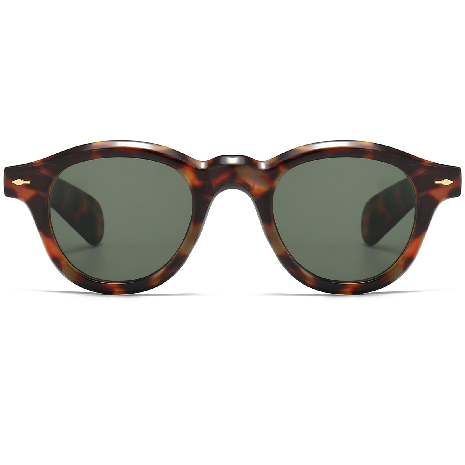 BRMHDY Retro Round Sunglasses for Women Men Vintage Trendy Circle Sun Glasses Fashion chunky shades