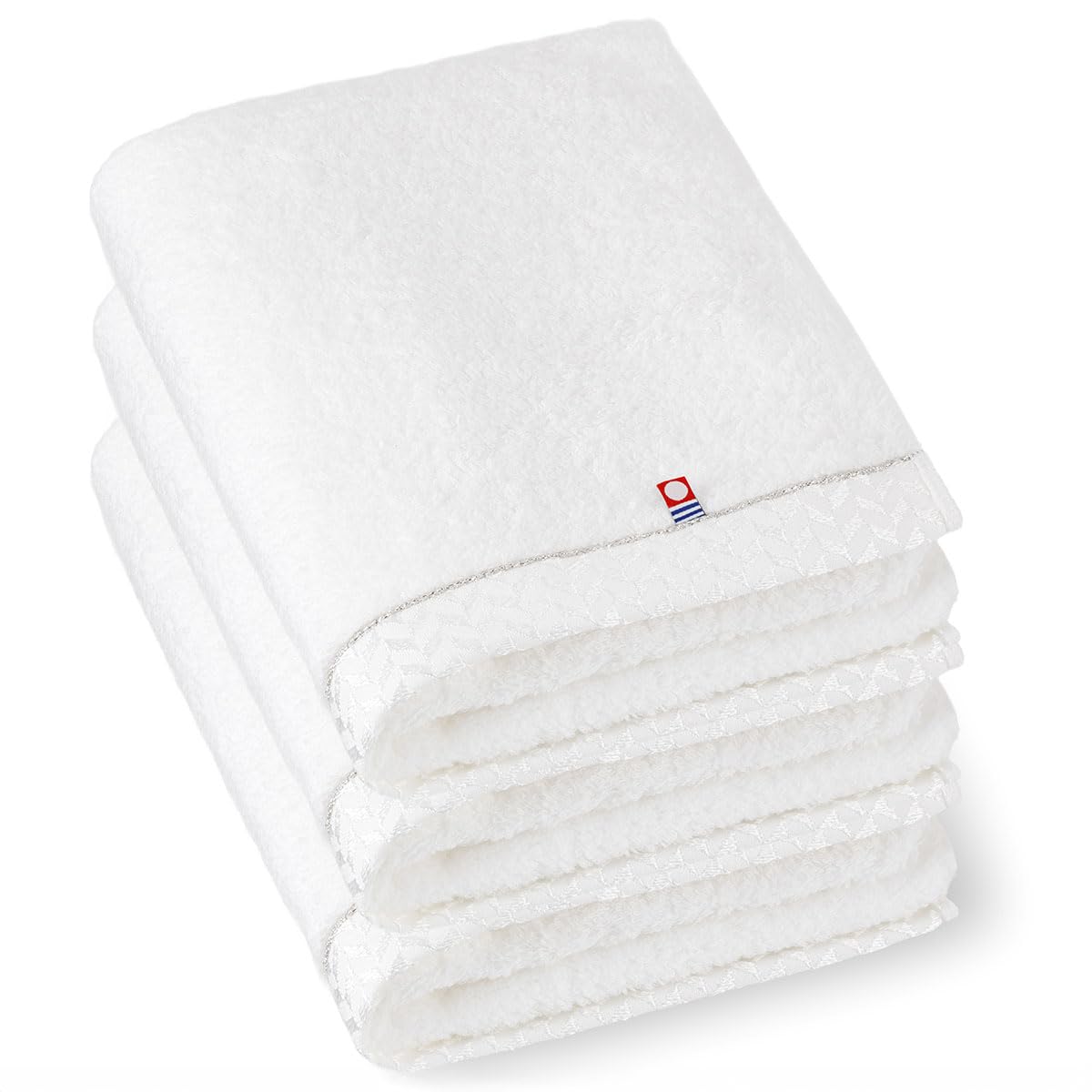 Imabari Towel, Mini Bath Towel, Slim Bath Towel, Small, 100% Cotton, Set of 3, Ultra Thick, Premium, Premium Long Pile, Sweet Twisted Twine, White, White, Big Face Towel, Hair Dry Towel, Fluffy, Gift 