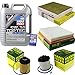 Produktbild QR-PARTS 69384433 Filter Set Inspektionspaket 5 Liter Liqui Moly Motoröl Top Tec 4600 5W-30 MANN-FILTER Innenraumfilter Kraftstofffilter Luftfilter Ölfilter