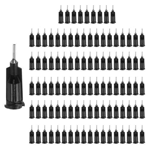 Puntas dispensadoras de punta roma de 0.96 pulgadas para manualidades y aceites, 200 unidades
