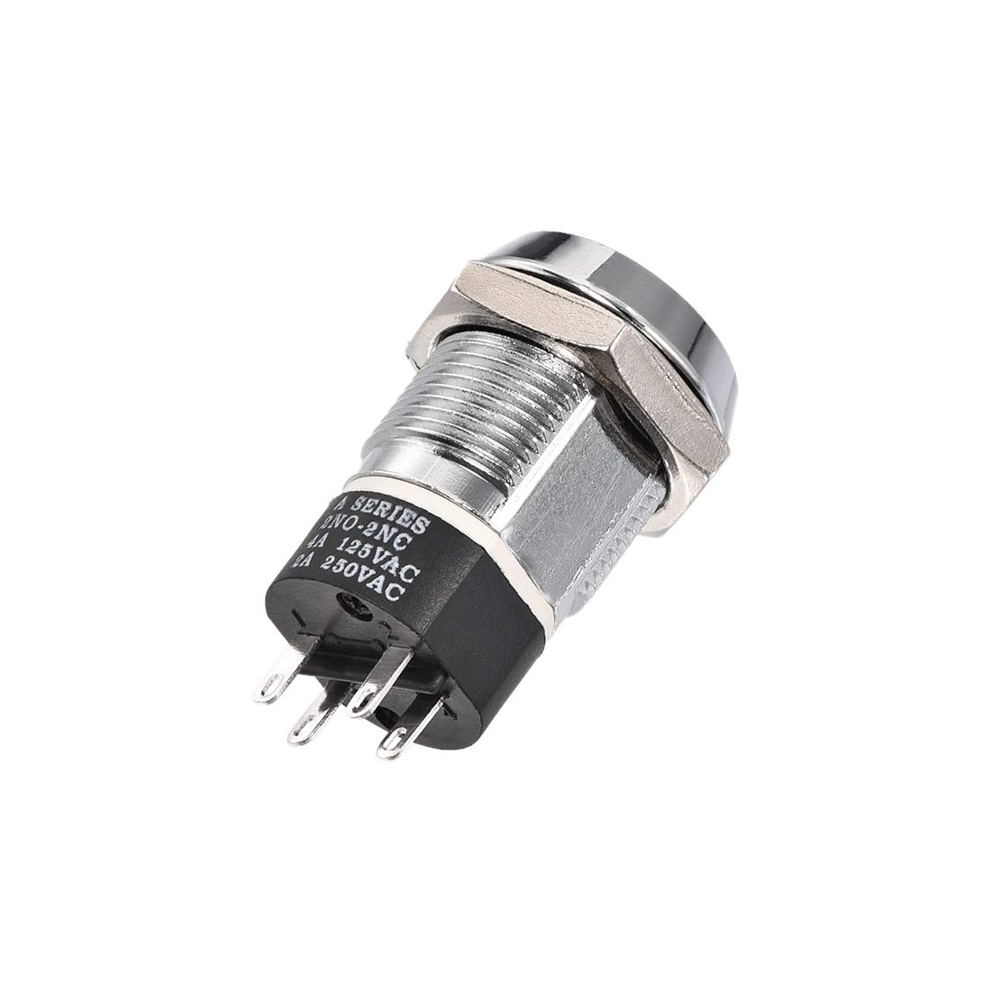 Sourcingmap 19mm 2 Positions Key Locking Push Button Switch with 2 Keys 2NC-2NO S2803, S2803-Single pull-1pcs - Image 4