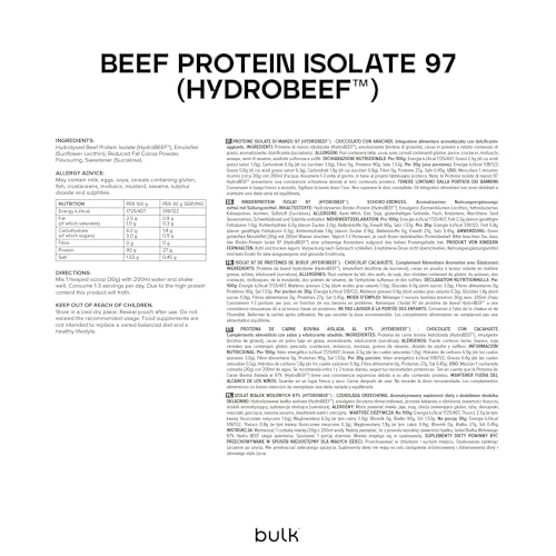 Isolat de Protéine de Bœuf HydroBEEF Chocolat Cacahuète 1 kg - 6
