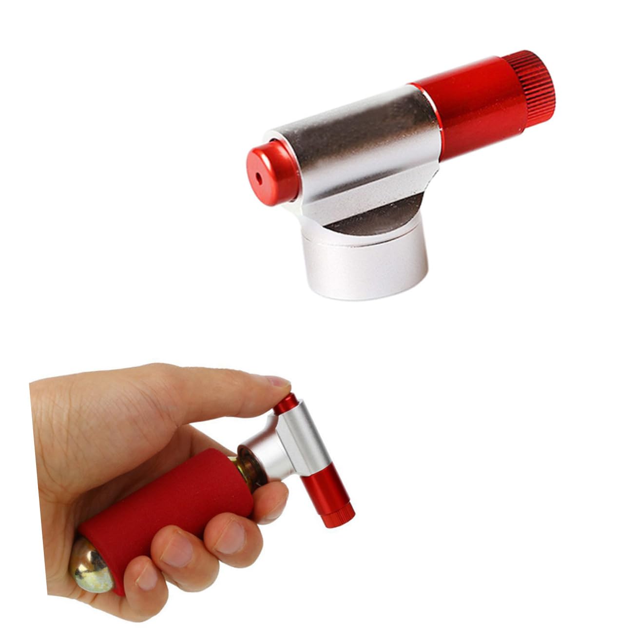 BESPORTBLE Compact Portable Bike Pump Co2 Inflator for Road Quick Inflate 2pcs No Air Bottle